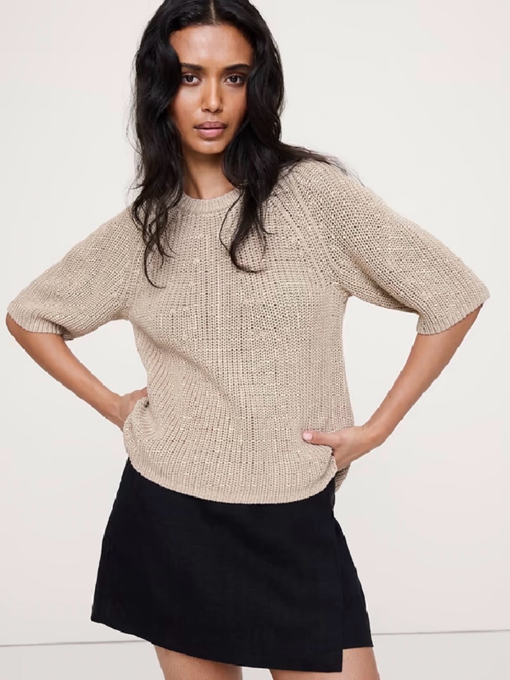 Banana Republic 100% Cotton Crew Neck Sweater